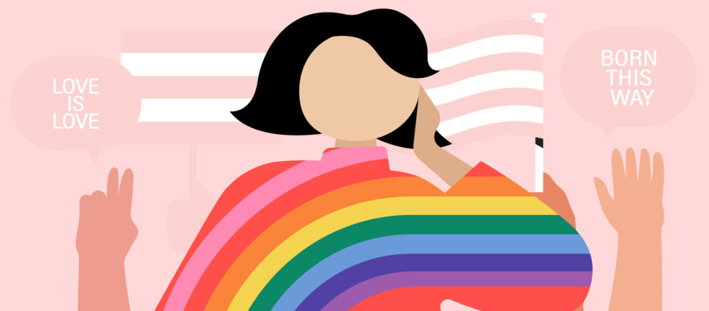 El camino de una mujer queer hacia la imagen del orgullo